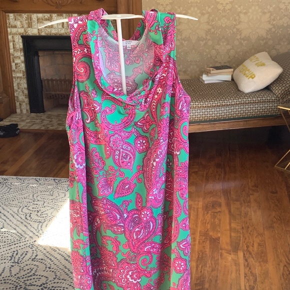 Crown and ivy ruffle‎ neck dress. NWOT . Preppy! - Picture 1 of 6